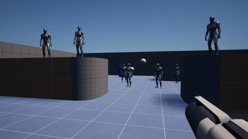 Unreal Engine 5 first person shooter template shooting projectiles