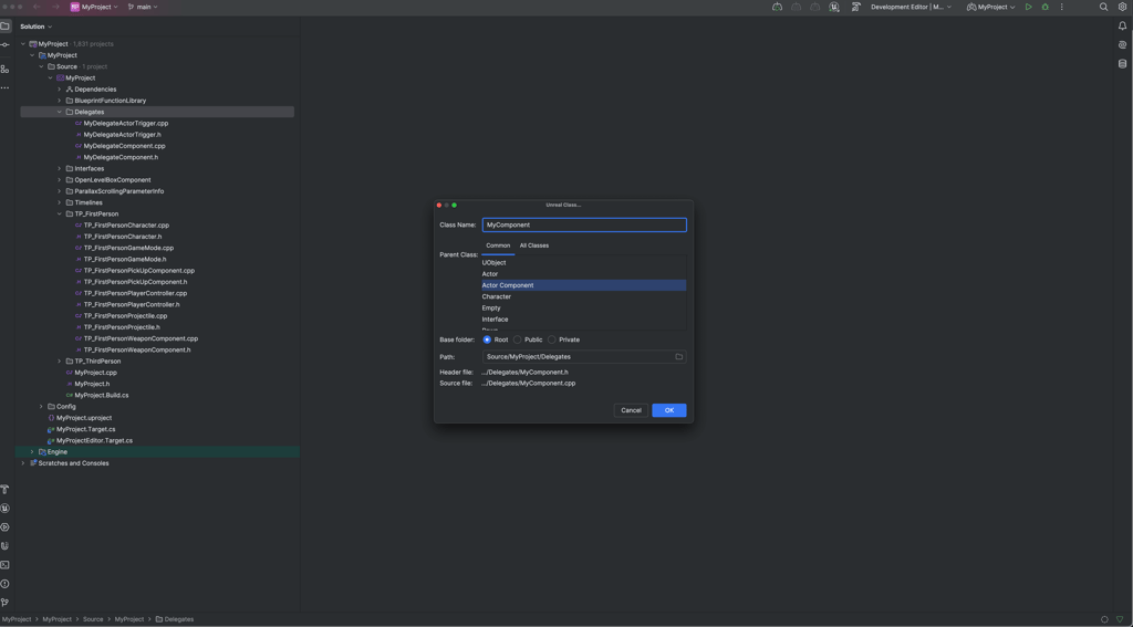 Rider create a new actor component