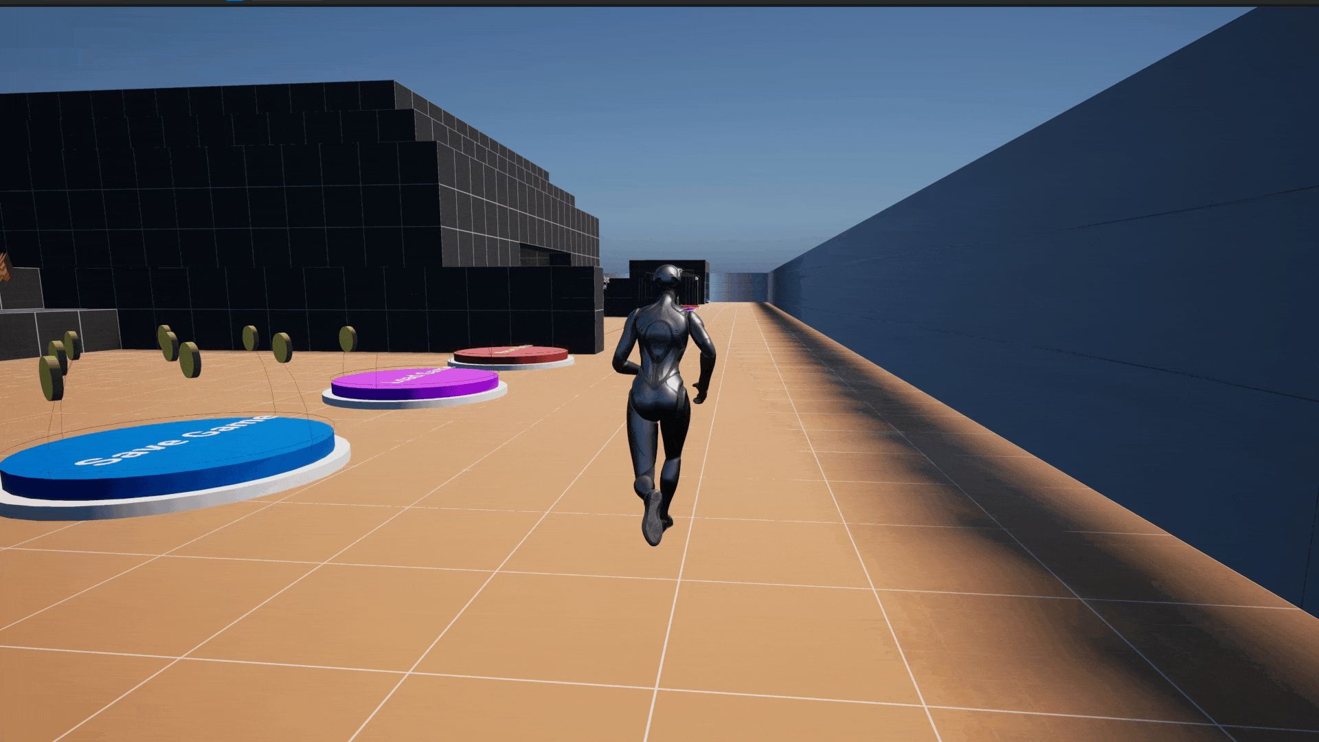 Unreal Engine 5 third person character sprint button in action